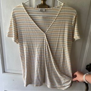 Loft Ribbed Stripe Tee